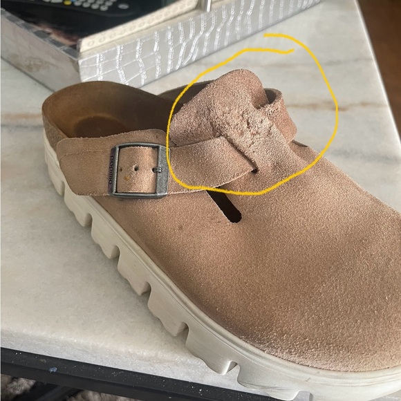 Boston Chunky Suede Leather Warm Sandals - Picture 13 of 16